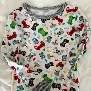 Magnolia Baby, boys Gamer Pajama Set, Size 12. Pima Cotton